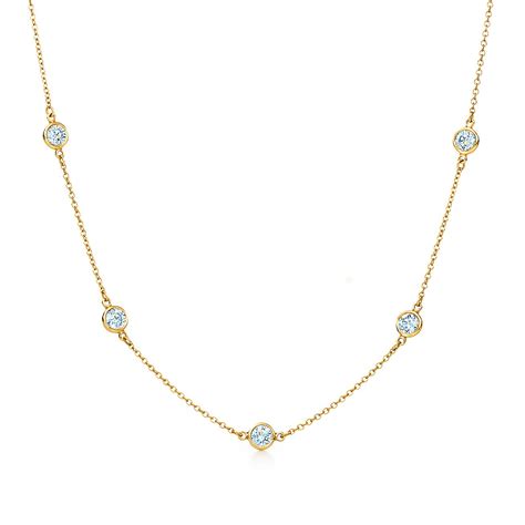 tiffany elsa peretti diamond necklace